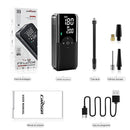 Compressor de Ar Portátil 12V Sem Fio com Iluminação LED e Inflação Rápida