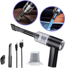 Aspirador de pó portátil automotivo recarregável com filtro HEPA lavável, sucção potente e design sem fio