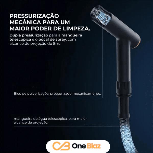 Pistola de Água Portátil de Alta Pressão para Carro - One Blaz