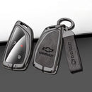 capa de chave automotiva premium em couro e liga de zinco para chevrolet gmc e buick protegendo chave inteligente