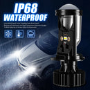 Lâmpada LED H4 20000LM com Mini Projetor Canbus 6500K – Farol Automotivo Alto e Baixo Plug and Play