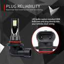 Lâmpada LED Automotiva H8/H11/H16 6000K Super Branca – Farol e Neblina Alta Potência (Kit 2 Peças)