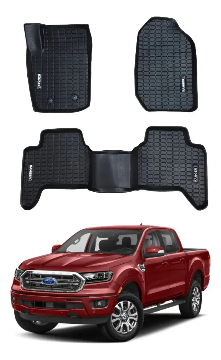 Jogo Tapete Bandeja Ford Ranger 2014 a 2022 - vista completa