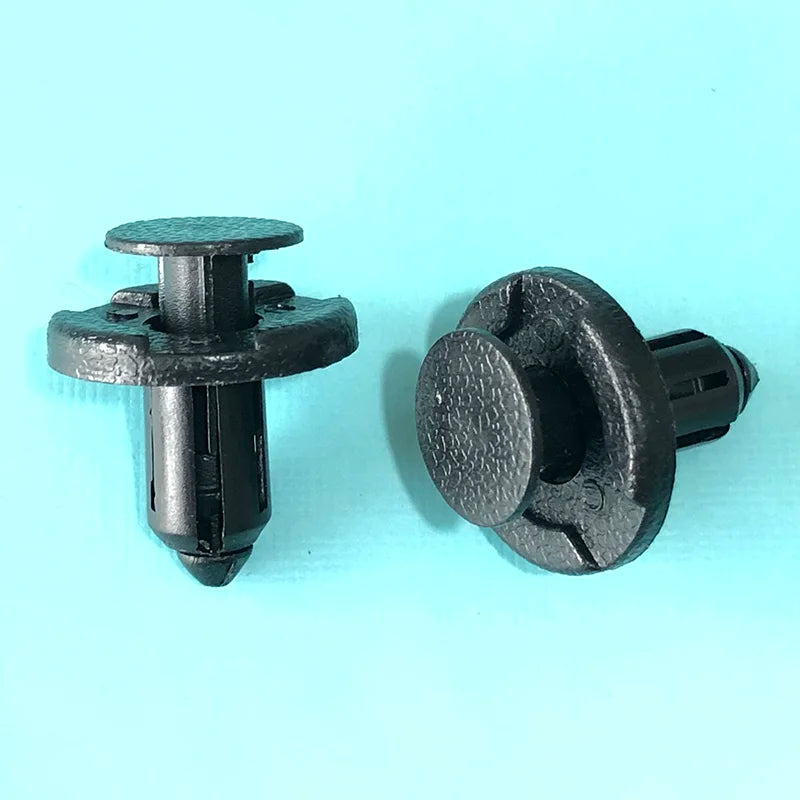 kit grampos automotivos 8mm com 10 peças para fixação de painéis e acabamentos de carro