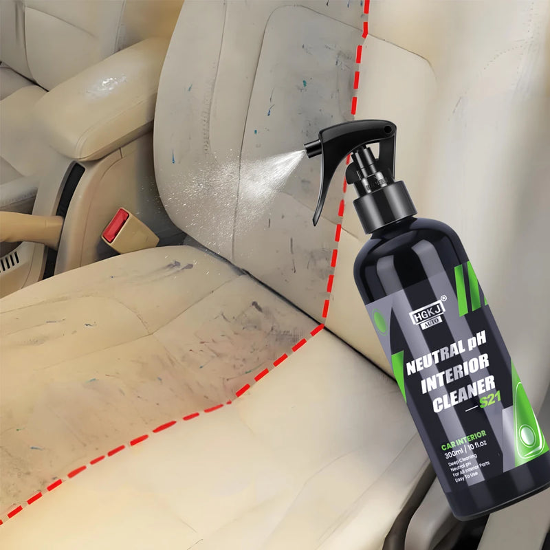 Limpador automotivo multiuso sem água para limpeza de teto, painel e bancos do carro