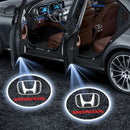 luz de porta automotiva LED com projeção de logo para Honda iluminando o chão ao abrir a porta