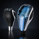 Manopla de câmbio em cristal com LED recarregável para carros manuais e automáticos