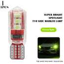 Lâmpada LED Automotiva T10 Super Brilho – Luz de Posição, Placa e Interior 12V/24V (Par)