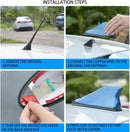Antena Automotiva Tubarão para Chevrolet – Shark Fin Decorativa com Sinal de Rádio Universal