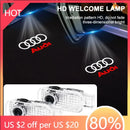 2025 Hot 2Pcs 3D HD LED Light Car Door Projector Welcome Lights Car Accessories For Audi S3 S5 S1 S4 S2 S6 RS3 RS4 RS5 RS6 RS8 B