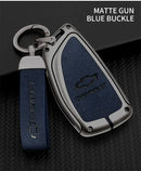 Capa de Chave Automotiva Premium em Couro e Liga de Zinco para Chevrolet, GMC e Buick – Proteção Completa com Design Luxo