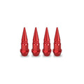 Tampa de Válvula Spike Alumínio 45mm para Roda – Bico de Pneu Estilo Bala Automotivo (Kit 4 Peças)