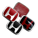 Car Steering Wheel Emblem H-Sticker For Honda Civic Accord City CRV Jade Fit Odyssey Hybrid Red Black Blue Interior Modification