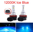Lâmpadas LED H11 H8 H9 30000LM 3000K 6000K Alta Potência Automotiva