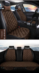 Almofada de Banco Automotivo Plush Inverno – Capa Antiderrapante Quente Universal (Kit 3 Peças)