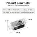 2025 Hot 2Pcs 3D HD LED Light Car Door Projector Welcome Lights Car Accessories For Audi S3 S5 S1 S4 S2 S6 RS3 RS4 RS5 RS6 RS8 B