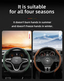 Capa de Volante Camurça Antiderrapante para Volkswagen – Grip Esportivo Segmentado Premium