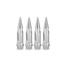 Tampa de Válvula Spike Alumínio 45mm para Roda – Bico de Pneu Estilo Bala Automotivo (Kit 4 Peças)
