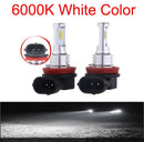 Lâmpadas LED H11 H8 H9 30000LM 3000K 6000K Alta Potência Automotiva