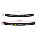 Protetor de Para-Choque Traseiro Fibra de Carbono para Chevrolet – Adesivo Anti Risco Porta-Malas
