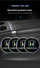 Tapete Porta-Copos Automotivo Honda – Base Antiderrapante para Copo (Kit 2 Peças)