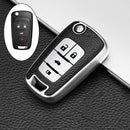 Capa de Chave Automotiva TPU com Couro para Chevrolet Cruze, Onix e Corsa – Proteção Completa Anti Risco