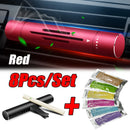Perfume Automotivo Vent Clip (Kit 8 Peças) – Aromatizador de Ar para Carro com Fixação na Saída de Ar