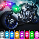 Luz LED Strobo Sem Fio RGB para Carro e Moto com USB