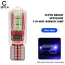 Lâmpada LED Automotiva T10 Super Brilho – Luz de Posição, Placa e Interior 12V/24V (Par)
