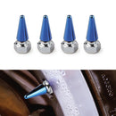 Tampa de Válvula Spike Alumínio 45mm para Roda – Bico de Pneu Estilo Bala Automotivo (Kit 4 Peças)