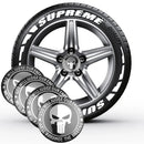 Emblema 3D para Centro de Roda Automotiva Adesivo Universal