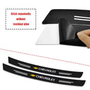 Protetor de Para-Choque Traseiro Fibra de Carbono para Chevrolet – Adesivo Anti Risco Porta-Malas