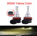 Lâmpadas LED H11 H8 H9 30000LM 3000K 6000K Alta Potência Automotiva
