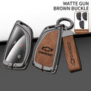 Capa de Chave Automotiva Premium em Couro e Liga de Zinco para Chevrolet, GMC e Buick – Proteção Completa com Design Luxo