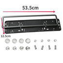 Suporte de Placa Automotiva Estilo Europeu em Aço Inox ou Fibra de Carbono