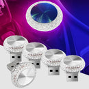 Mini Luz LED USB para Interior de Carro Iluminação Ambiente Portátil