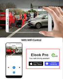 Câmera Veicular 2K DVR com WiFi e GPS Espelho Retrovisor – Dash Cam Automotiva com Visão Noturna e Monitoramento 24h