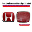 Car Steering Wheel Emblem H-Sticker For Honda Civic Accord City CRV Jade Fit Odyssey Hybrid Red Black Blue Interior Modification
