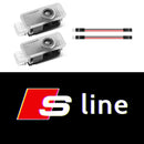 2025 Hot 2Pcs 3D HD LED Light Car Door Projector Welcome Lights Car Accessories For Audi S3 S5 S1 S4 S2 S6 RS3 RS4 RS5 RS6 RS8 B