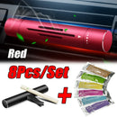 Perfume Automotivo Vent Clip (Kit 8 Peças) – Aromatizador de Ar para Carro com Fixação na Saída de Ar