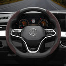 Capa de Volante Camurça Antiderrapante para Volkswagen – Grip Esportivo Segmentado Premium