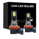 Lâmpada LED Automotiva H8/H11/H16 6000K Super Branca – Farol e Neblina Alta Potência (Kit 2 Peças)