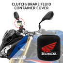 Capa de Reservatório de Freio Moto Honda com Logo 3D – Protetor Anti Vazamento + Chaveiro (Kit 2 Peças)