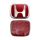 Car Steering Wheel Emblem H-Sticker For Honda Civic Accord City CRV Jade Fit Odyssey Hybrid Red Black Blue Interior Modification