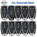 Carcaça de Chave Automotiva Chevrolet – Capa de Substituição para Controle Remoto (Key Fob Shell)