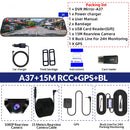 Câmera Veicular 2K DVR com WiFi e GPS Espelho Retrovisor – Dash Cam Automotiva com Visão Noturna e Monitoramento 24h