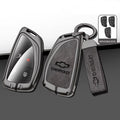 Capa de Chave Automotiva Premium em Couro e Liga de Zinco para Chevrolet, GMC e Buick – Proteção Completa com Design Luxo