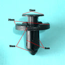 Kit Grampos Automotivos 8mm Fixação de Painéis 10 Peças Universal