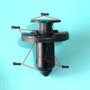 Kit Grampos Automotivos 8mm Fixação de Painéis 10 Peças Universal