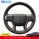 Capa de Volante Automotiva em Couro Microfibra para Chevrolet Blazer, Silverado e Tahoe – Antiderrapante Premium